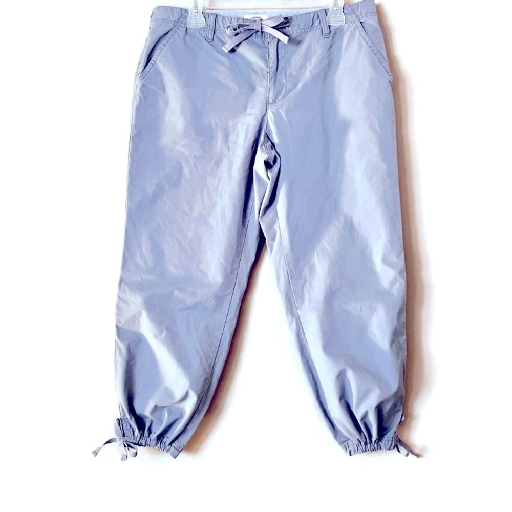 Old Navy | Y2K | Powder Blue Cotton | Adjustable Capris | Size 12